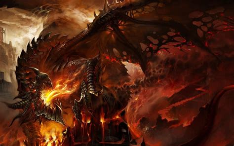 Dragon Castle Angry Fire Abstract Fantasy | Dragon pictures, Fire dragon, Warcraft art