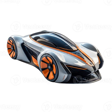 AI generated 3D Futuristic Car Isolated On Transparent Background 35906263 PNG