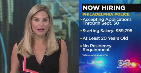 Philadelphia Police Department hiring recruits through end of September - CBS Philadelphia