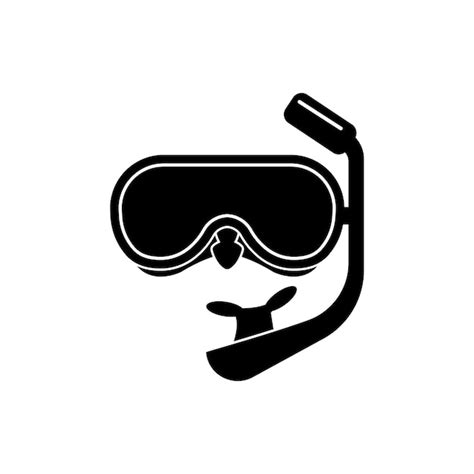 Premium Vector | Diving goggles icon symbolillustration design template