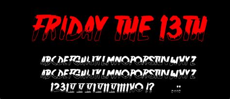 Friday the 13th Font - UpFonts