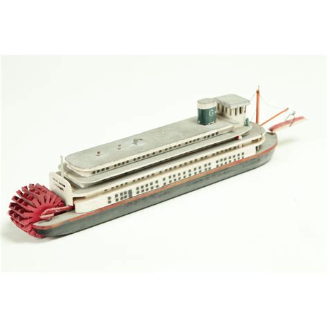 MODEL OF THE STEAMBOAT DELTA QUEEN.