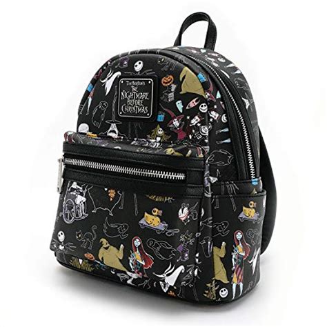 Loungefly Nightmare Before Christmas All Character Mini Backpack Black ...