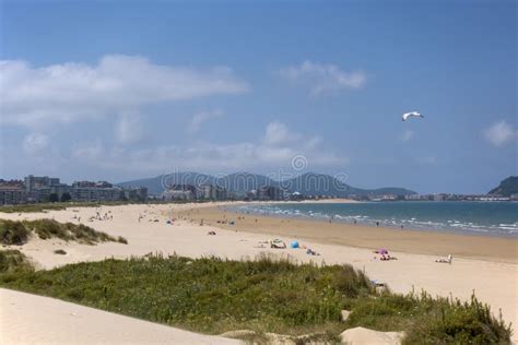 Laredo Beach, Cantabria, Spain. Stock Image - Image of beach, summer ...