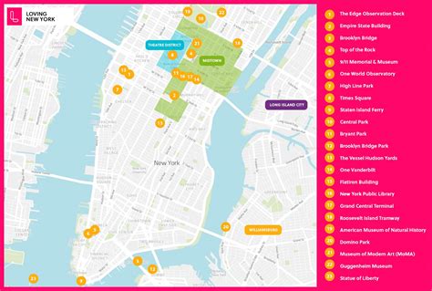 Manhattan Theatre District Map