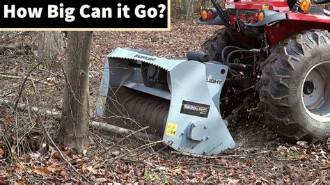 Compact Small Tractor Forestry Mulcher & Chainsaw - YouTube