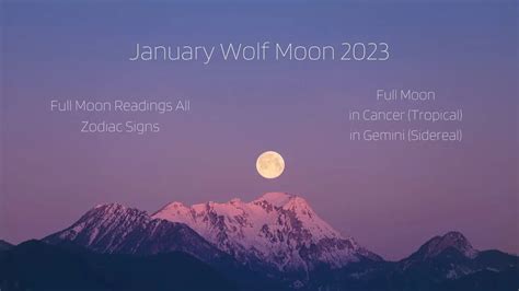 Full Moon January 2023 | ALL ZODIAC SIGNS | Wolf Moon