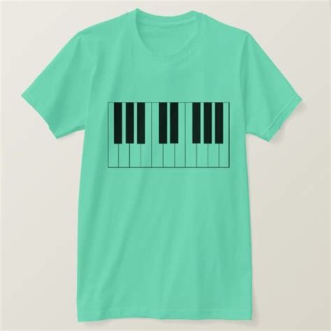 Piano Keyboard T-Shirt | Zazzle.com | Shirts, T shirt, Mens tops