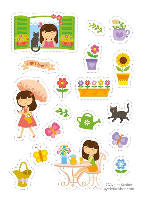 Free printable stickers - Ayelet Keshet | Free printable stickers, Scrapbook stickers printable ...