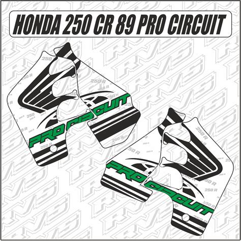 Kit déco Honda 250 CR 1989 Pro Circuit