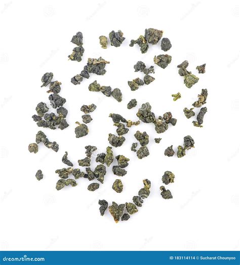 Dry Oolong Tea Leaves an Isolated on White Background. Stock Photo - Image of care, macro: 183114114