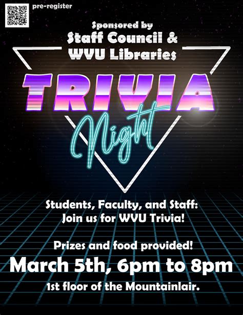 Join in the fun: Participate in Team Trivia Night | E-News | West Virginia University