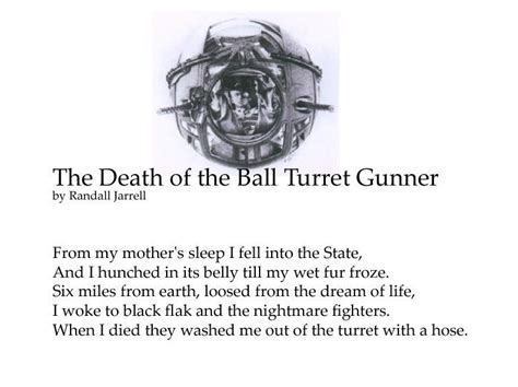 [text] 'The Death of the Ball Turret Gunner', by Randall Jarrell : Frisson