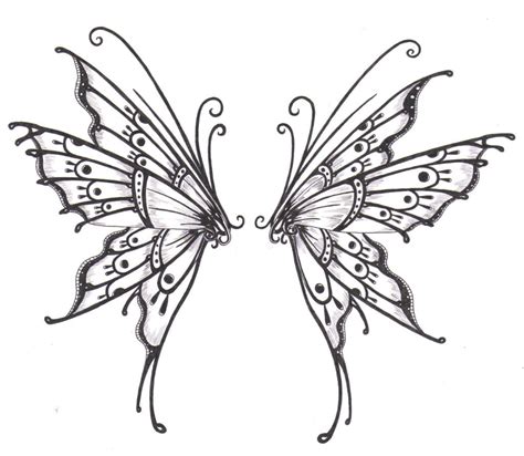 Butterfly wings | Butterfly wing tattoo, Wings drawing, Butterfly tattoo designs