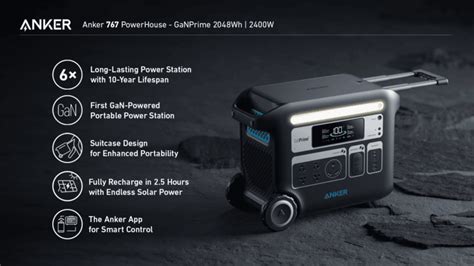 Anker 767 PowerHouse: Power station with 2,048 Wh and 2,300 watts