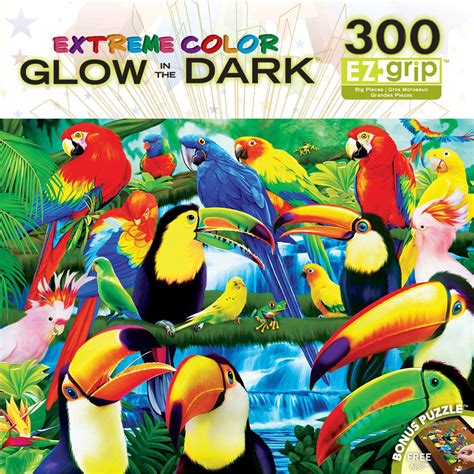 Bird Fiesta, 300 Pieces, MasterPieces | Puzzle Warehouse | Glow in the ...