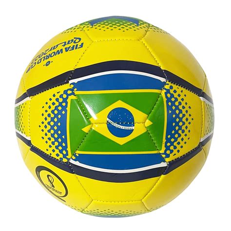 FIFA World Cup Soccer Ball Size 5, Brazil Flag - Walmart.com