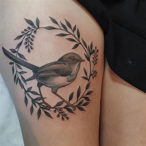 Female fairy wren by @sophiabaughan - Tattoogrid.net