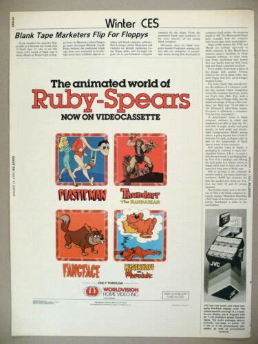 Ruby-Spears PRINT AD - 1984 ~ Plastic Man, Thundarr, Fangface ...