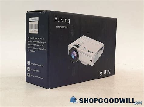 Auking Mini Projector A008 W/ Accessories | ShopGoodwill.com