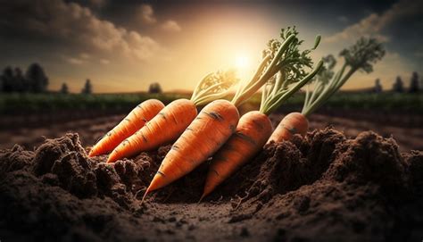 Premium Photo | Carrot harvest in the garden generative ai