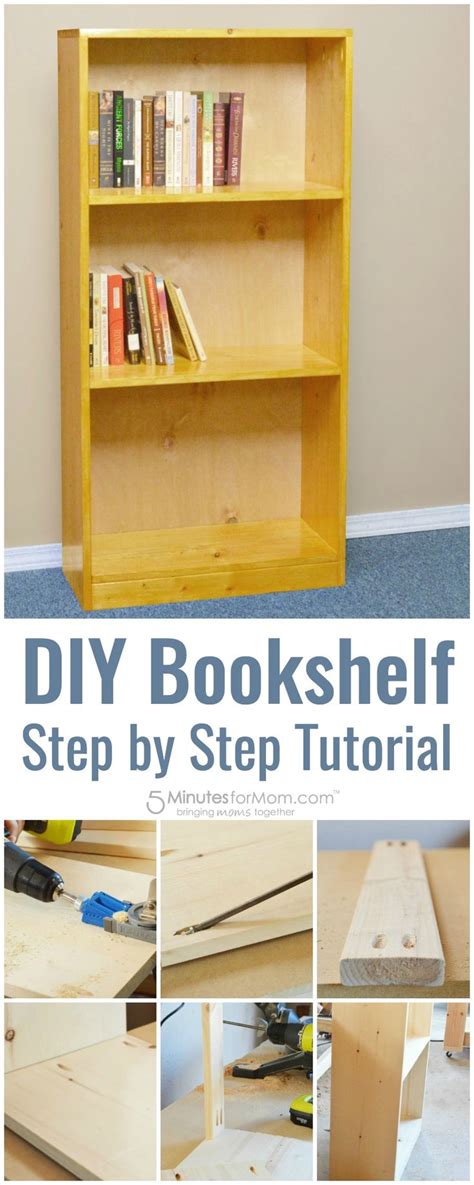 DIY Basic Bookshelf - How To Build A Bookcase For Beginners | DIY Home ...