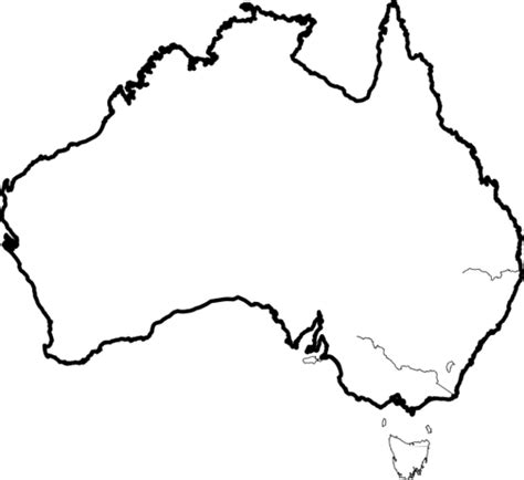Australia Continent Outline Map Clipart - Free to use Clip Art ... - ClipArt Best - ClipArt Best