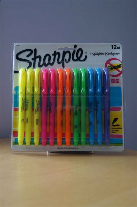 Sharpie Smear Guard Highlighter Pack of 12