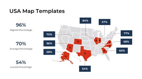 Free Editable USA Map with States PowerPoint & Google Slides