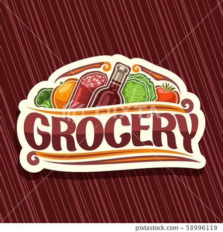 Vector logo for Grocery Store - Stock Illustration [58996119] - PIXTA