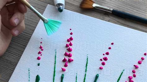 Acrylic Painting tutorial for beginners: Easy Abstract Flowers ...