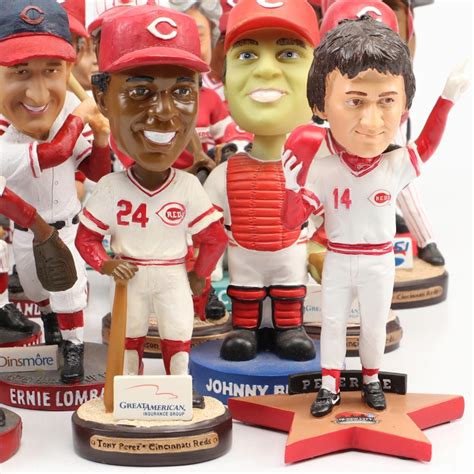 Cincinnati Reds Bobbleheads Featuring Pete Rose, Johnny Bench, Marge Schott | EBTH