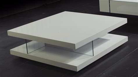 White High Gloss Coffee Table with Storage Ideas