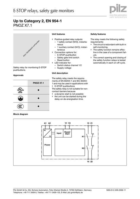 Pilz Safety Relay Wiring Diagram Database