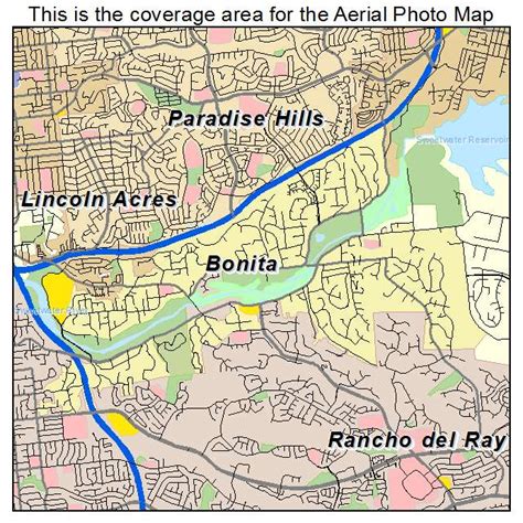 Aerial Photography Map of Bonita, CA California