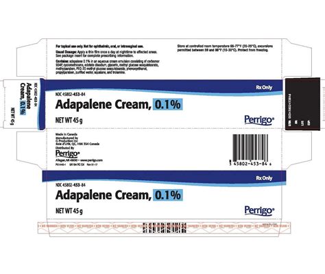 Adapalene Cream - FDA prescribing information, side effects and uses