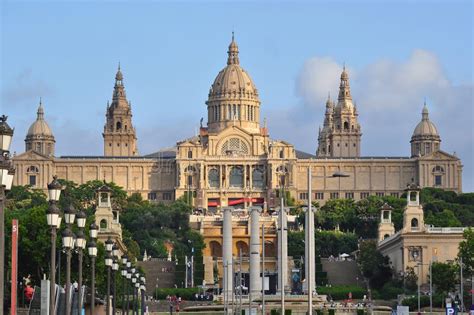 National Palace Palau Nacional, Barcelona, Spain Stock Photo - Image of ...