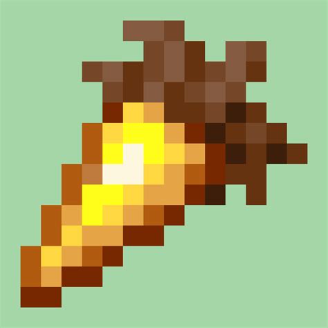 Minecraft Carrot Pixel Art