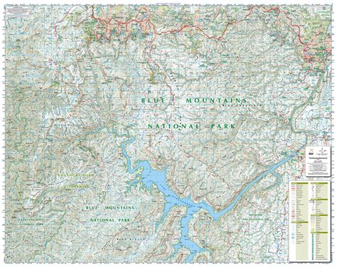 Blue Mountains South (NSW) Topographic Map | Shop Mapworld