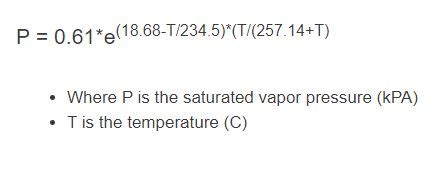 Water Vapor Pressure Calculator | Formula | - Calculator Academy