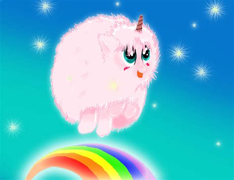 Pink Fluffy Unicorns Dancing on Rainbows~! by Spin-Art on DeviantArt