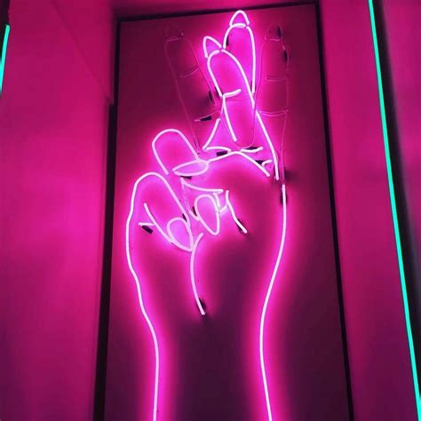 Neon LED Aesthetic Background