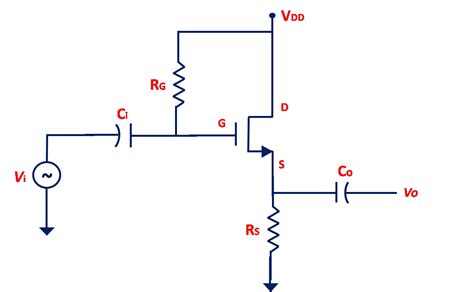 MOSFET- Source Follower (Common Drain Amplifier) - ALL ABOUT ELECTRONICS