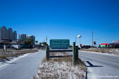 Overview of Navarre Beach Marine Park on Santa Rosa Island