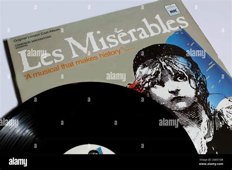 Les Misérables musical, original London cast album produced by Cameron ...