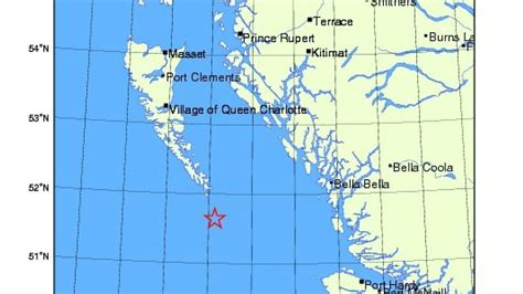 Magnitude 5.2 earthquake detected off B.C.'s Central Coast - British ...