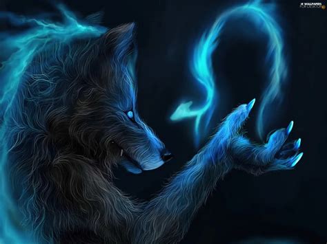 smoke, Wolf, paw - For desktop wallpapers: 1600x1200