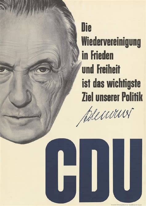 Konrad-Adenauer-Stiftung - 1950-1966: Richtungsentscheidungen - Konrad Adenauer - Geschichte der CDU