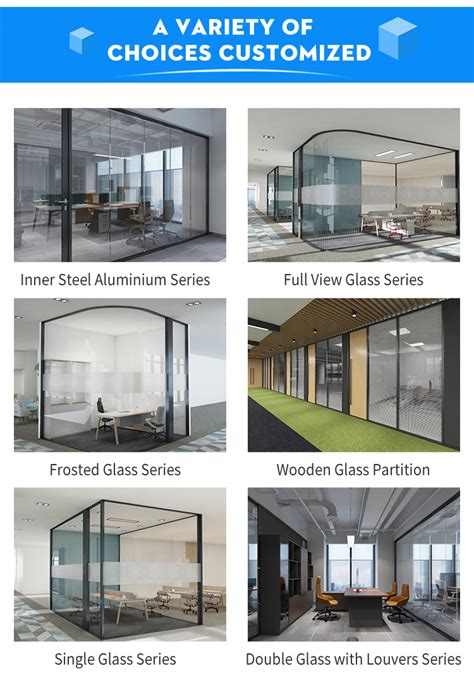 Office Glass wall Partitions Modern Partition Cubicle Office Furniture