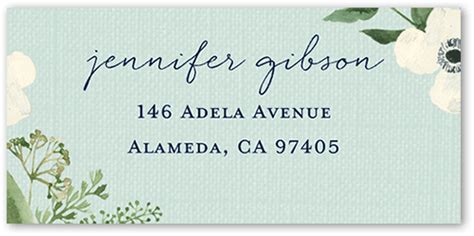 Amazing Floral Address Label by Elk Design | Tiny Prints